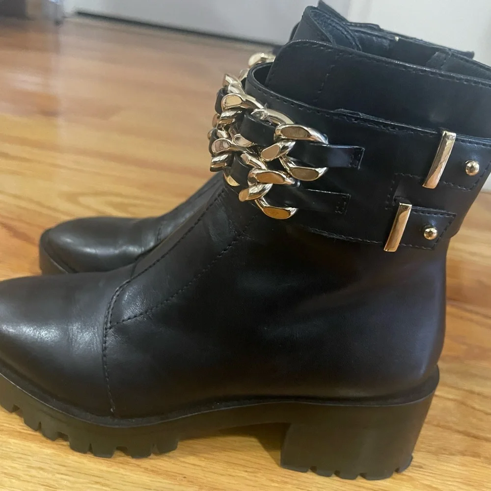 KARL LAGERFELD PARIS Palmer Combat Boot Size 6 - Picture 4 of 13